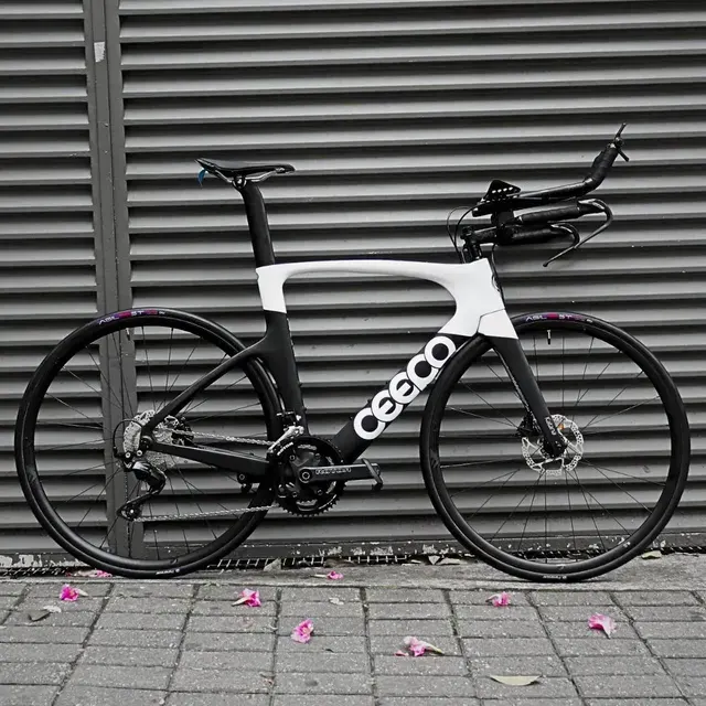 Bicicleta Ceepo Katana Disc Black 105 2x12v Hidraulico- T. L Black/white L