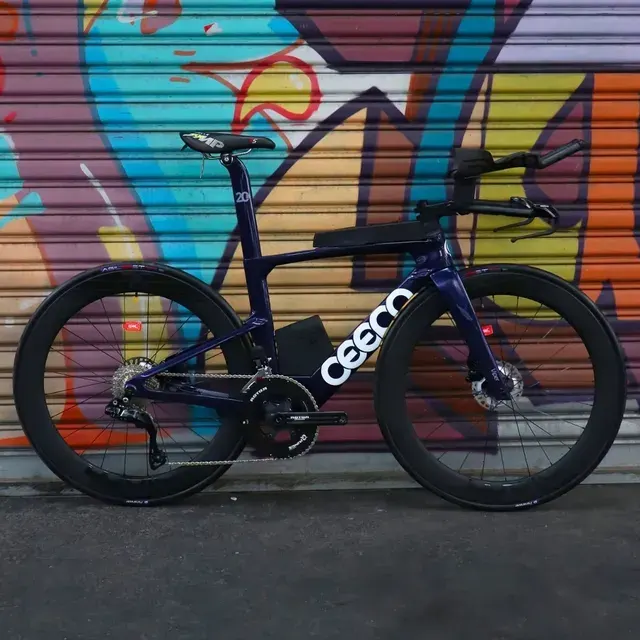 Bicicleta Ceepo Viper Koniro  105 Di2 12v +deda+rotor-tam. S Koniro Blue S