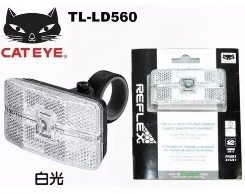 Luz Dianteira LED Cateye Reflex Tl Ld560f OptiCube Visibilidade 180 Graus