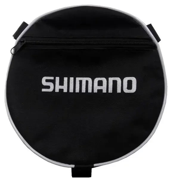Bolsa de quadro para Barra Forte/Barra Circular; a foto do anúncio mostra estampa “SHIMANO”.